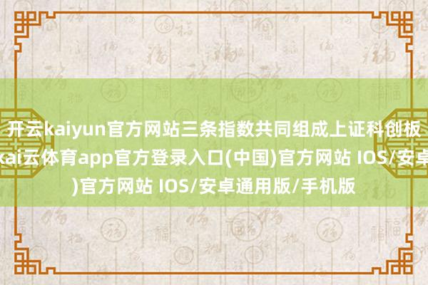 开云kaiyun官方网站三条指数共同组成上证科创板限度指数系列-kai云体育app官方登录入口(中国)官方网站 IOS/安卓通用版/手机版