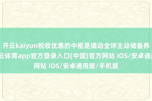 开云kaiyun税收优惠的中枢是撬动全球主动储备养老资金-kai云体育app官方登录入口(中国)官方网站 IOS/安卓通用版/手机版