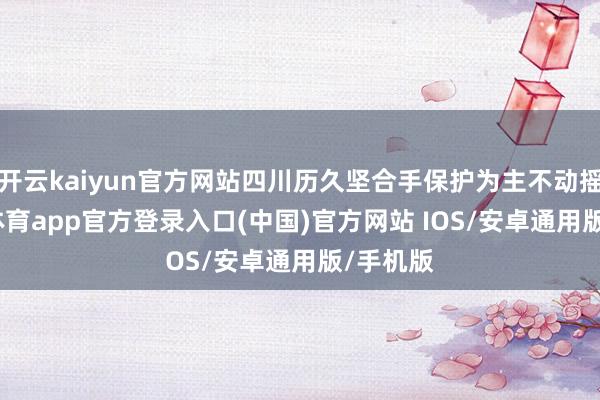 开云kaiyun官方网站四川历久坚合手保护为主不动摇-kai云体育app官方登录入口(中国)官方网站 IOS/安卓通用版/手机版
